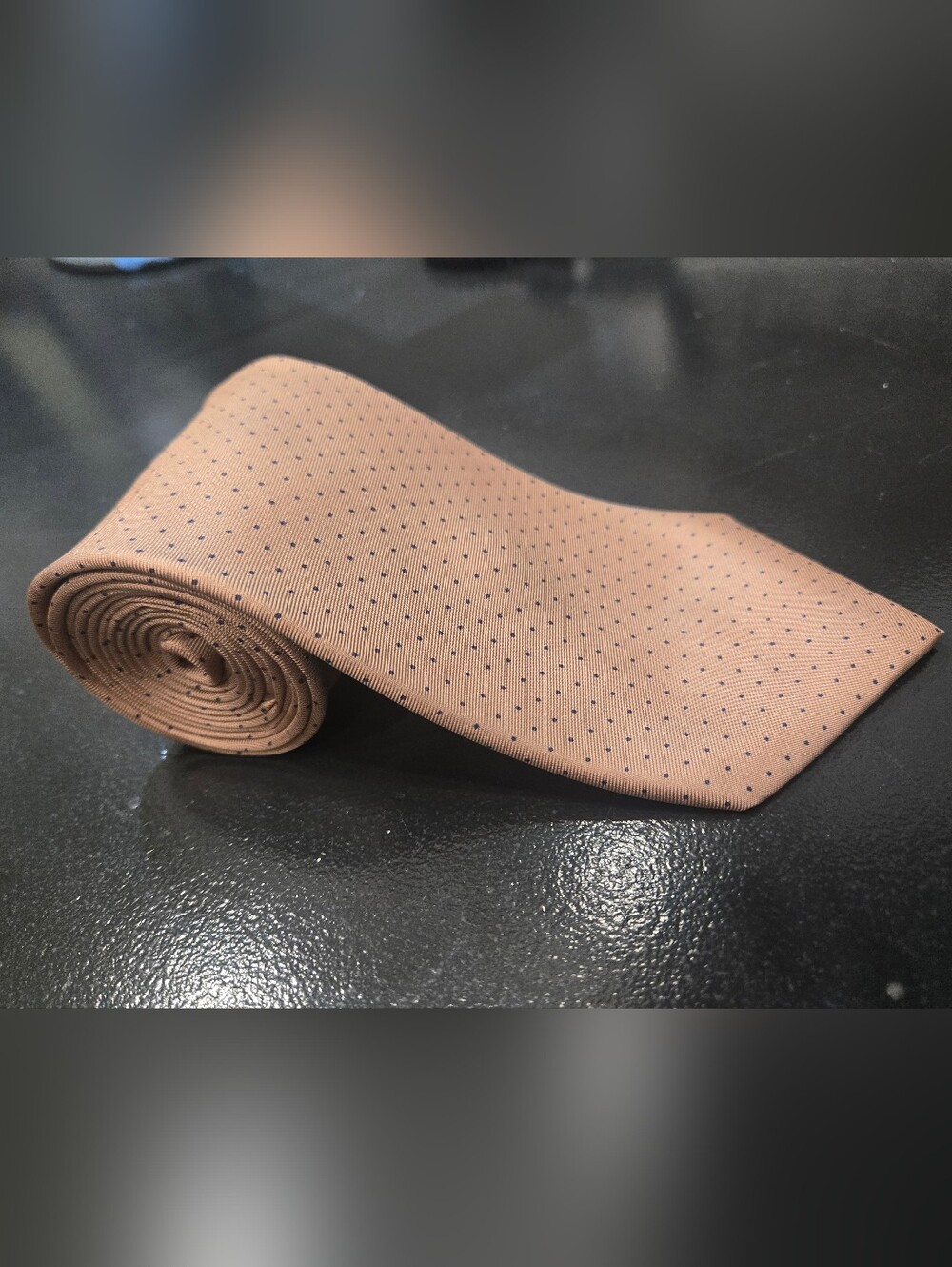 Bert Pulitzer Pin Dot Silk Tie - Made In USA